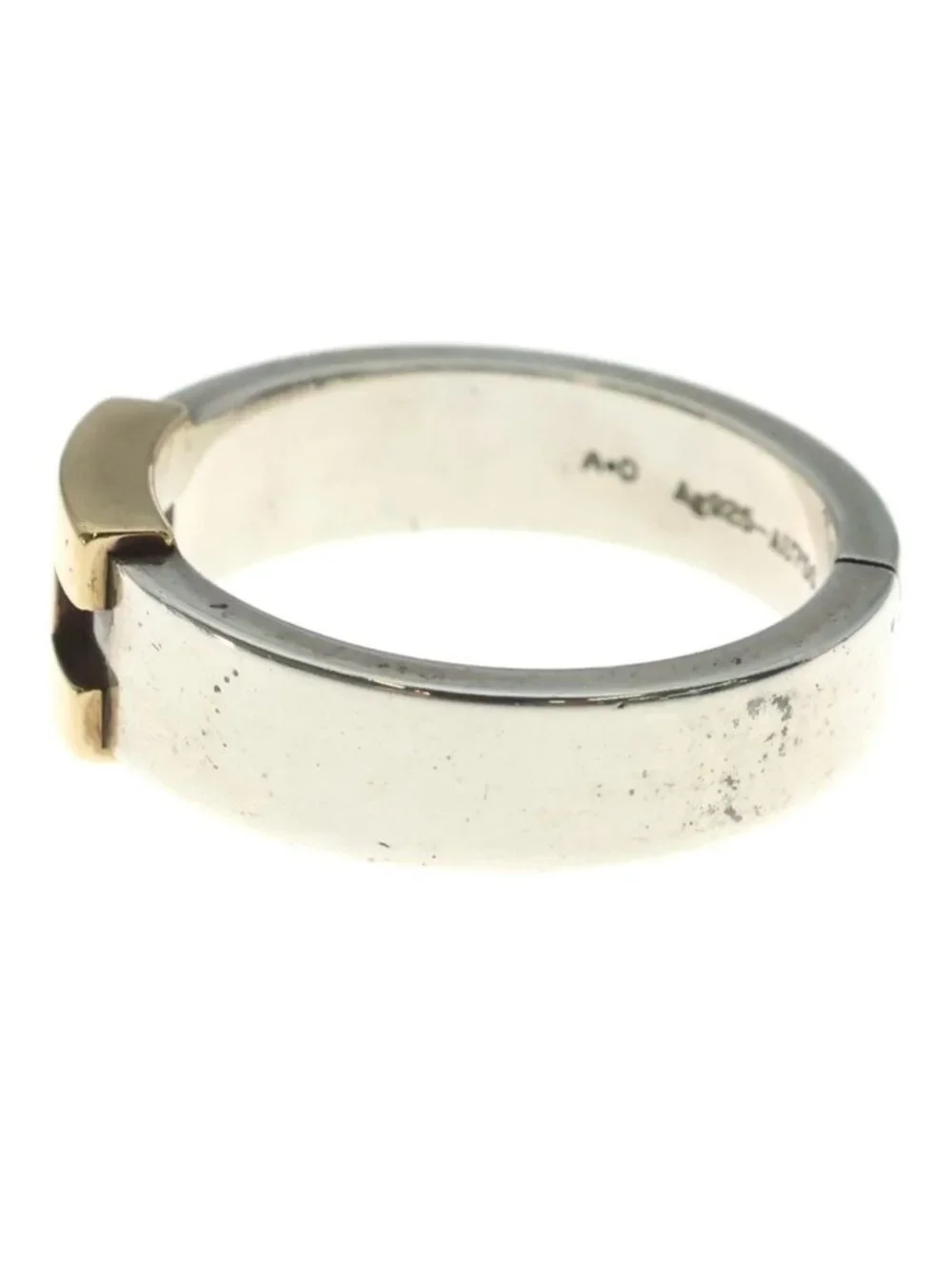 Hermes Ring Silver Yellow Gold